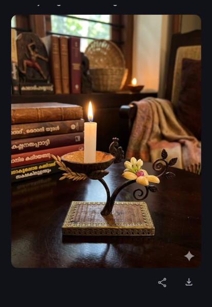 Home made candle stand