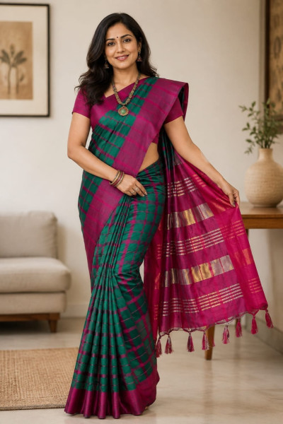 Cotton silk saree