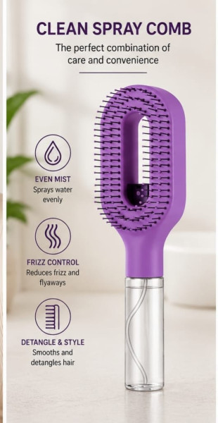 Spray comb for hair water spray