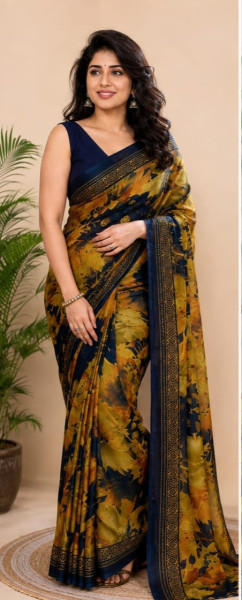 Georgetta saree
